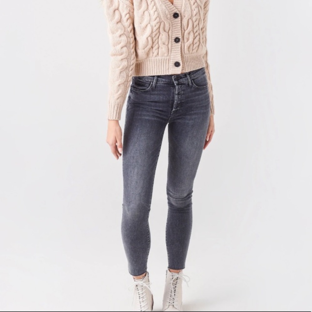 NWT MOTHER The Stunner Ankle Fray Jeans - Friday the 13th